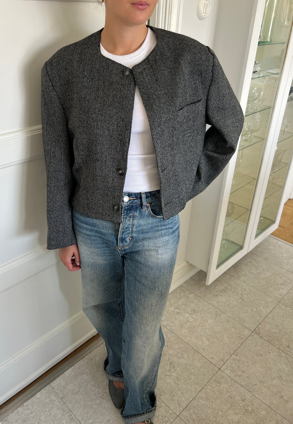 Grey Wool Blazer