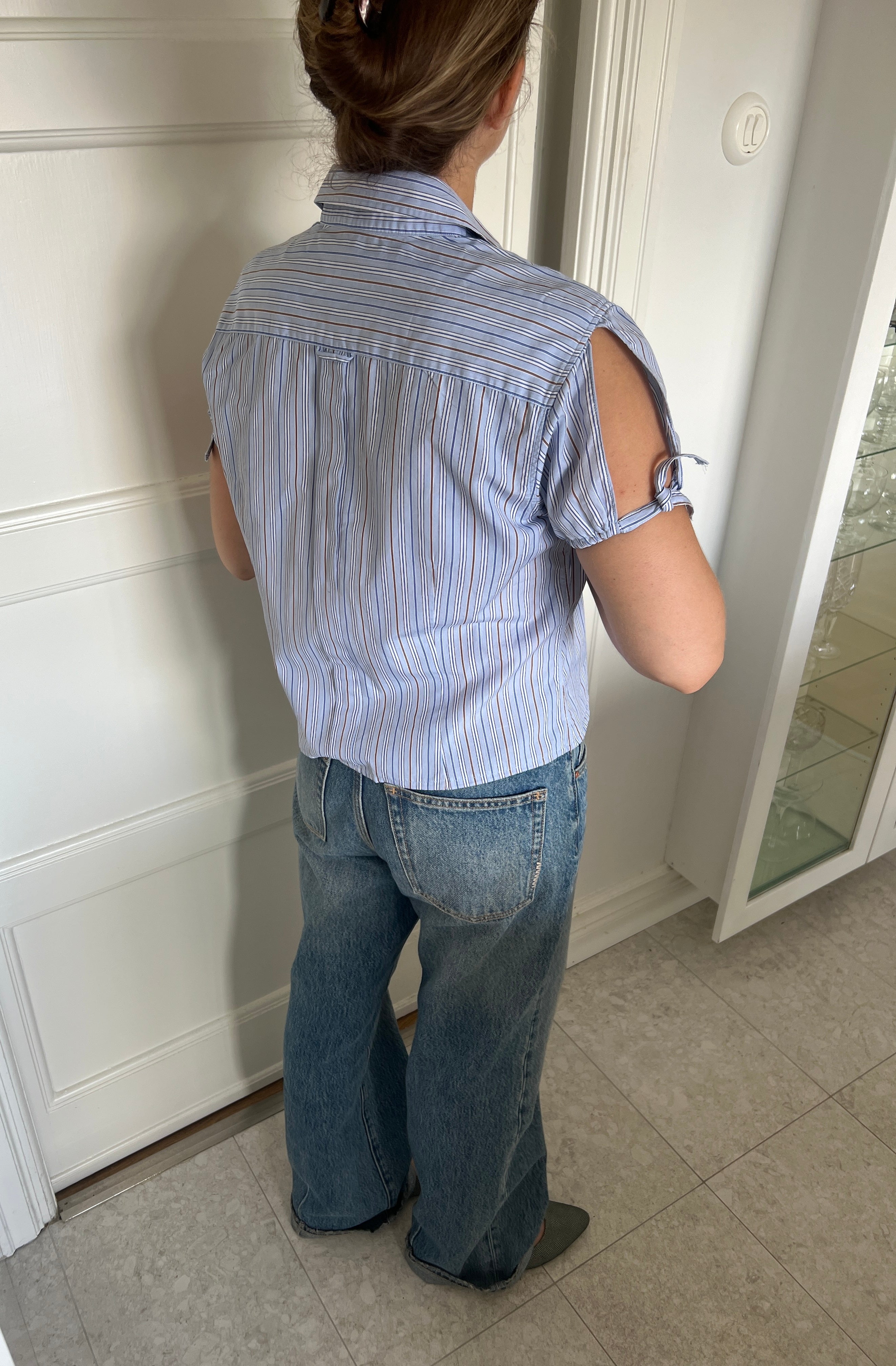 Short-Sleeved Striped Shirt