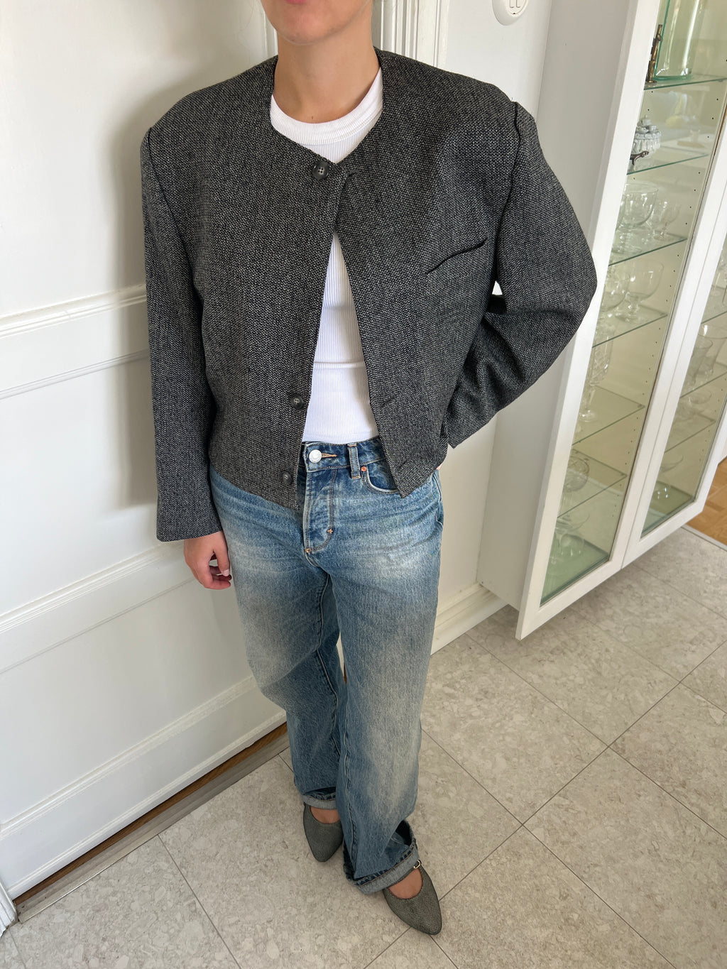 Grey Wool Blazer