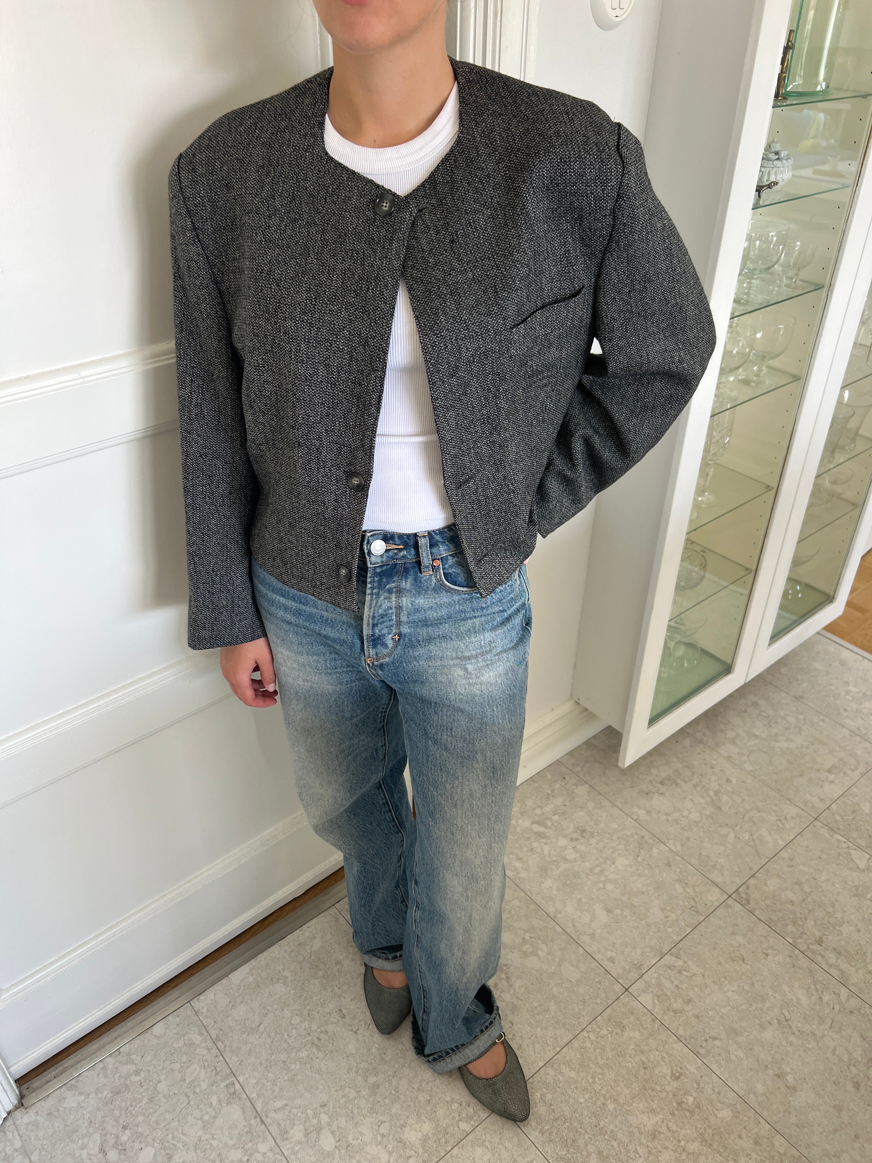 Grey Wool Blazer